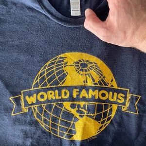 Custom tshirt with world famous imprint